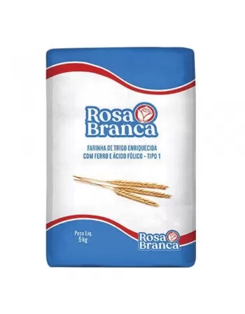 Farinha De Trigo Tradicional Rosa Branca Fd5X5Kg