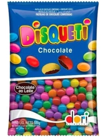 Confeito Mini Disqueti Pct Dori Cx12X500Gr