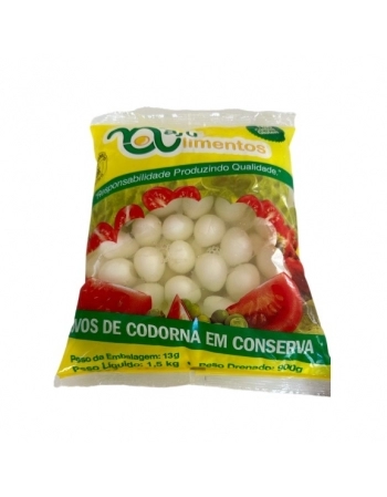 OVOS DE CODORNA EM CONSERVA NAJU PACOTE 1KG