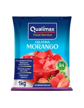 GELATINA DE MORANGO QUALIMAX CX10X1KG