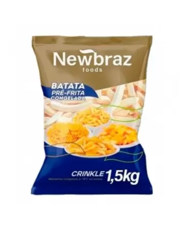 Batata Crinkle Ondulada Bel Newbraz Cx8X1,5Kg