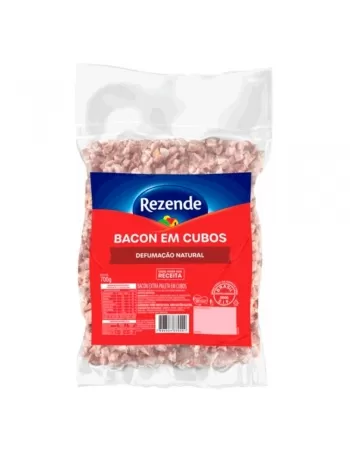 Bacon Cubetado Rezende Cx12X700Gr