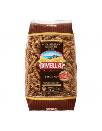 MACARRAO FUSILLI INTEGRAL [GRANO D] DIVELLA CX24X500GR