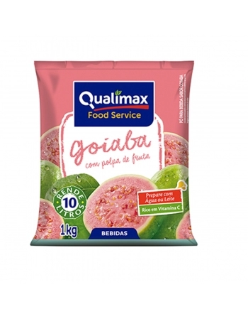 SUCO EM PO SABOR GOIABA QUALIMAX CX10X1KG